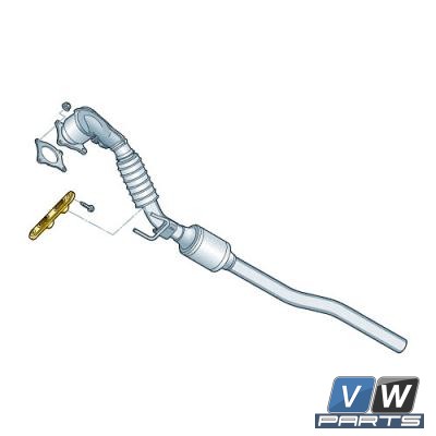 Подвеска для катализатора Volkswagen Tiguan - замена, vw-parts.ru