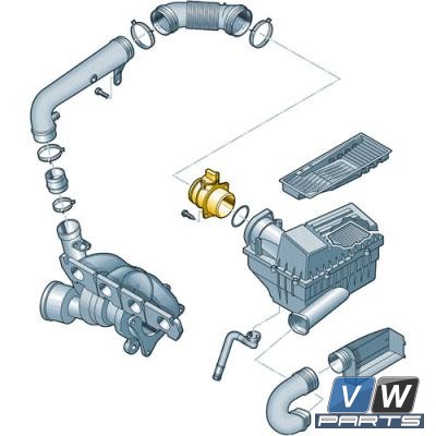 Расходомер воздуха Volkswagen Tiguan - замена, vw-parts.ru