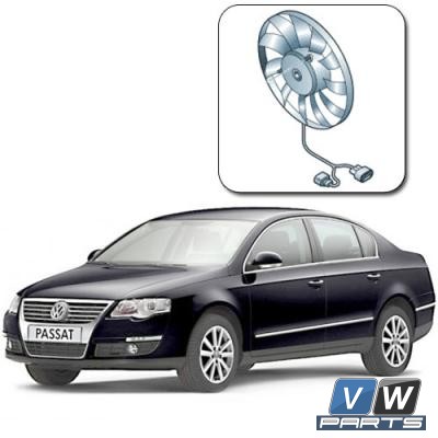 Замена вентилятора с блоком управления на автомобиле Volkswagen Passat B6