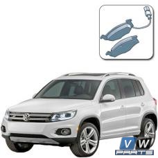 Колодки тормозные передние на Volkswagen Tiguan - замена