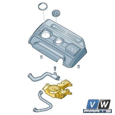 Маслоотделитель Volkswagen Tiguan - замена, vw-parts.ru