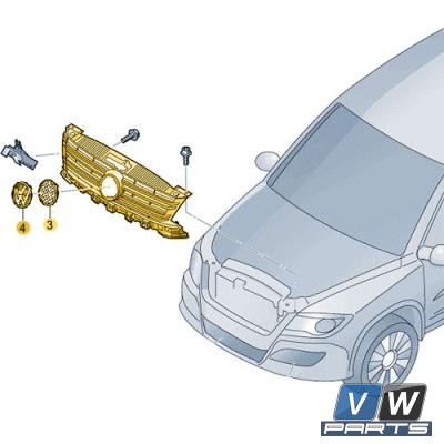 Решётка радиатора Volkswagen Tiguan - замена, vw-parts.ru