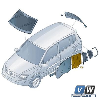 Стекло задней двери Volkswagen Tiguan - замена, vw-parts.ru