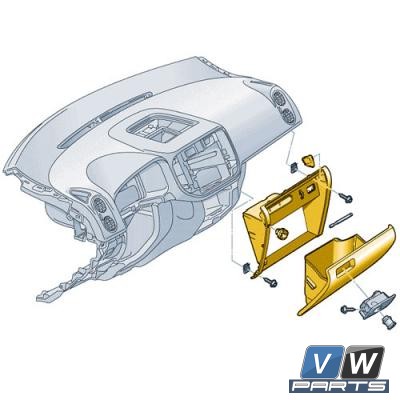 Ящик перчаточный Volkswagen Tiguan - замена, vw-parts.ru
