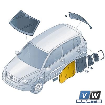 Стекло передней двери Volkswagen Tiguan - замена, vw-parts.ru